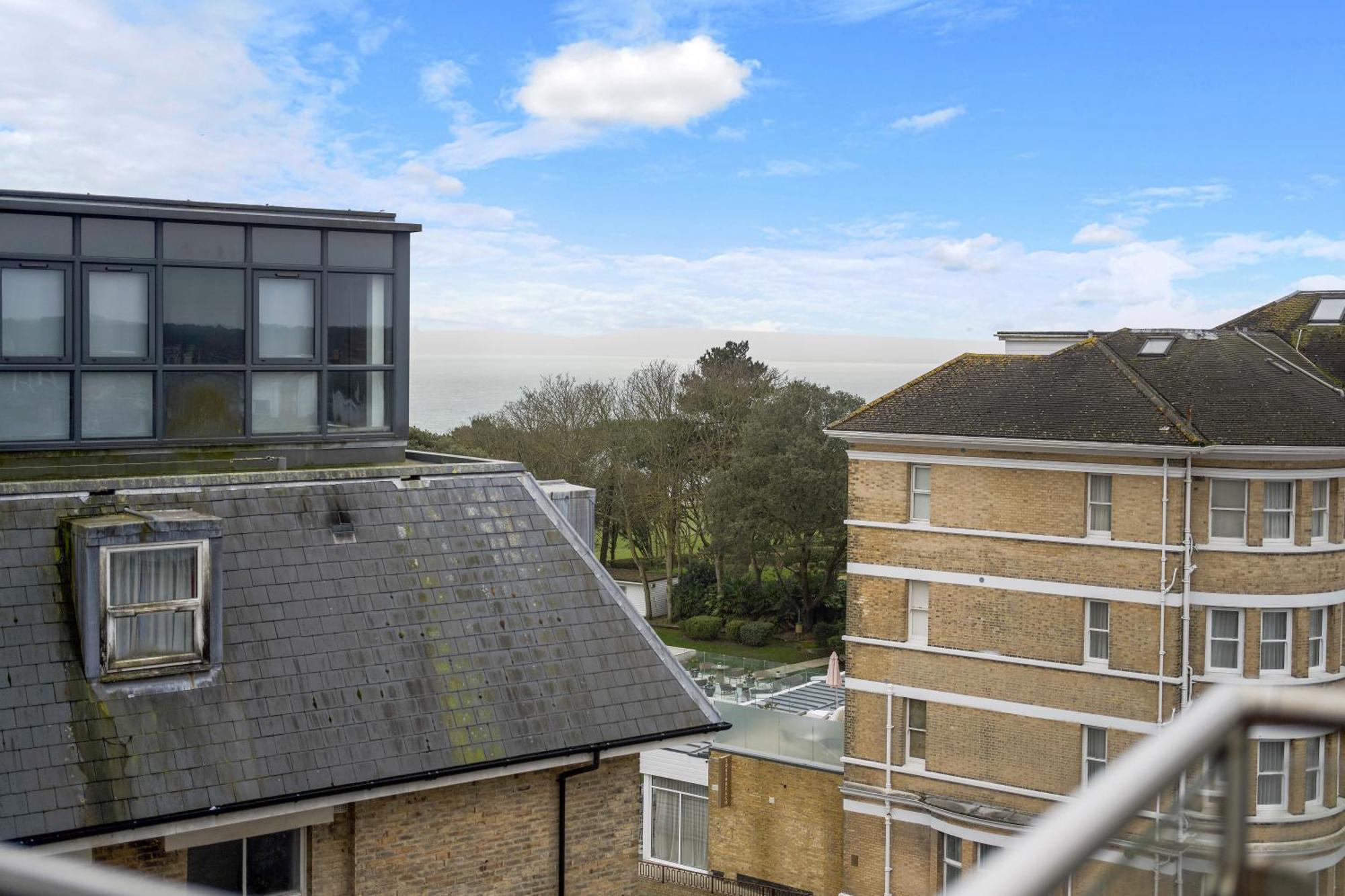 Apartament Westcliff Penthouse With Sea Views And Balcony Bournemouth Zewnętrze zdjęcie